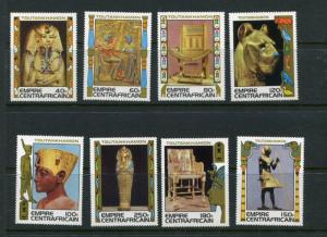 Central African Republic #349-56 MNH King Tut