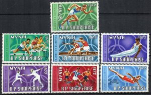 Albania Stamp 1374-1380  - 72 Summer Olympics