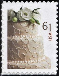 SC#4398 61¢ Wedding Cake Single (2009) SA