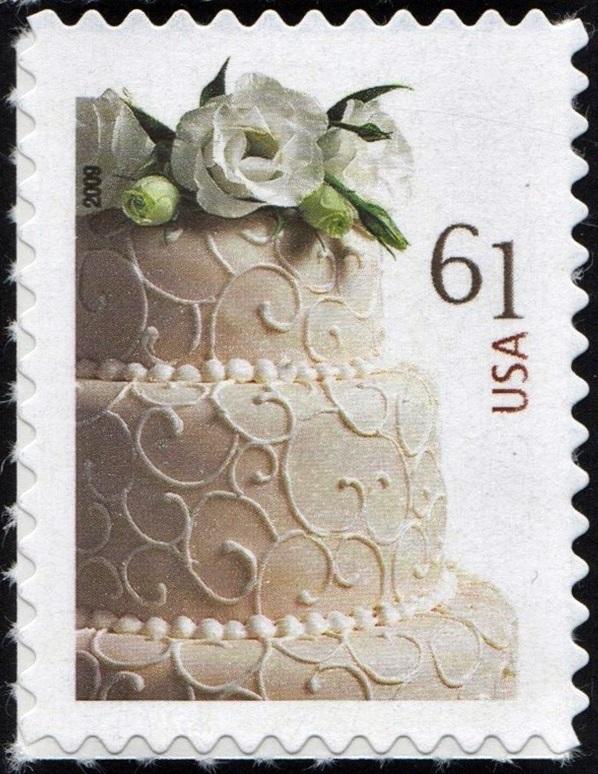 SC#4398 61¢ Wedding Cake Single (2009) SA