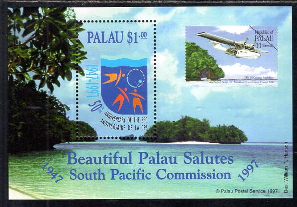 Palau 413 Souvenir Sheet MNH VF