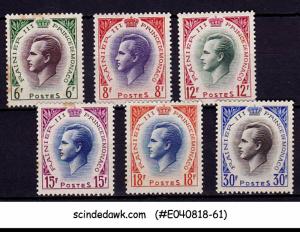 MONACO - 1955 PRINCE RAINIER III ISSUE - 6V - MINT NH