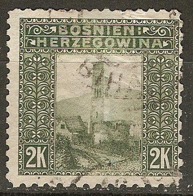 Bosnia & Herzegovina 44j Pf 10½ x 9¼ U F/VF 1906 SCV $275.00