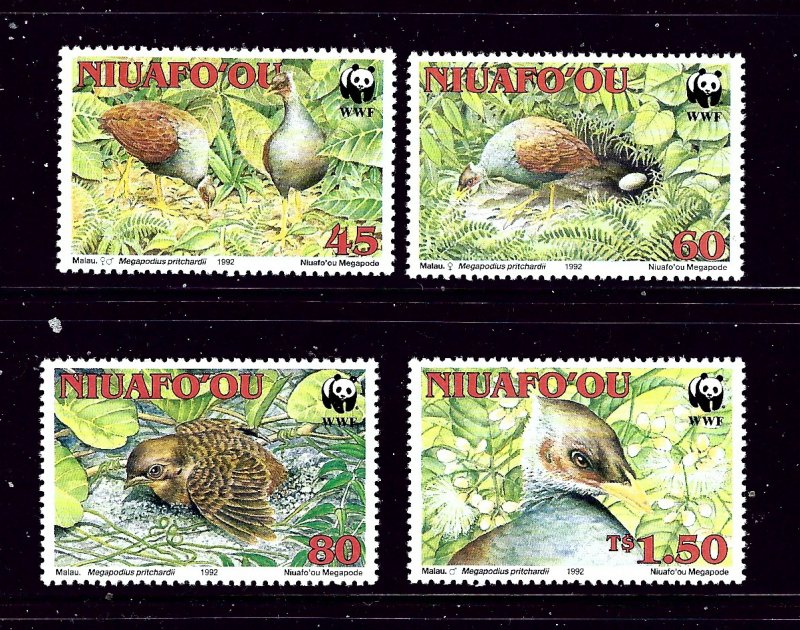 Tonga-Niuafoou 152-55 MNH 1992 Birds