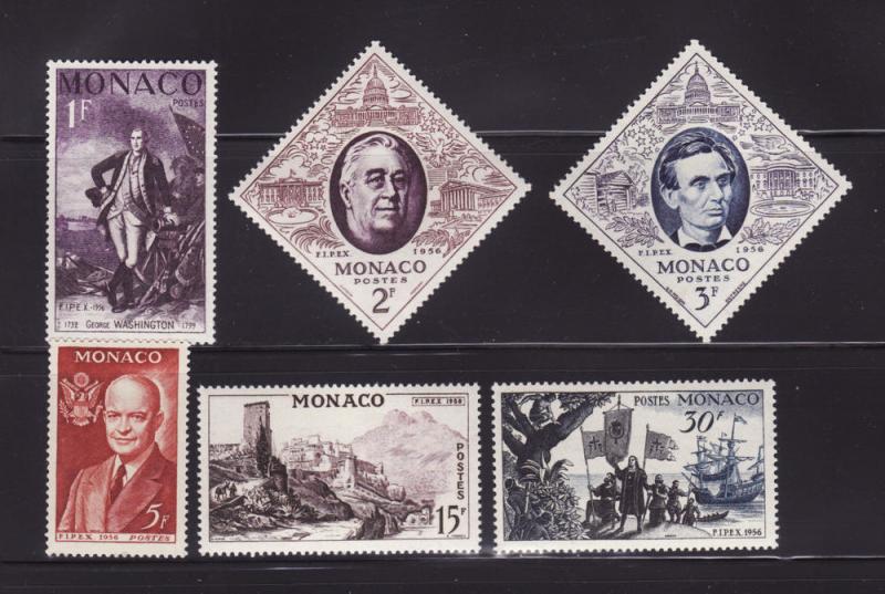 Monaco 354-359 MH FIPEX Stamp Expo