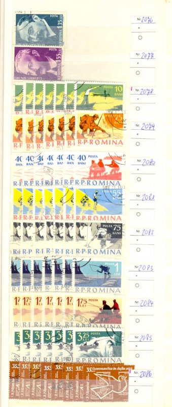 Romania Accumulation MNH/Used CV$1500.00 1948-70 On Stockbook