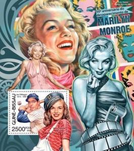 Marilyn Monroe Cinema Music Hollywood Movies Guinea-Bissau MNH stamp set