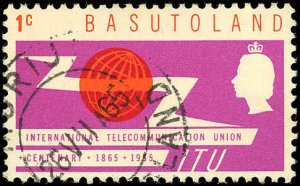 BASUTOLAND Sc 101 VF/used - 1965 - 1¢ ITU Issue