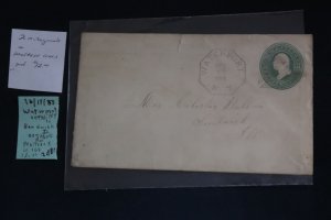US U163 cover Waterport NY to Sandwich IL (#2887)
