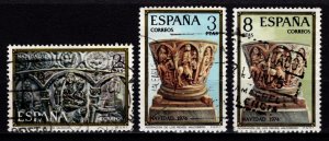 Spain 1974 Christmas, Church Fonts, Set [Used]