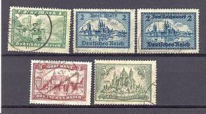 Germany #337-9, 350, 387 Used