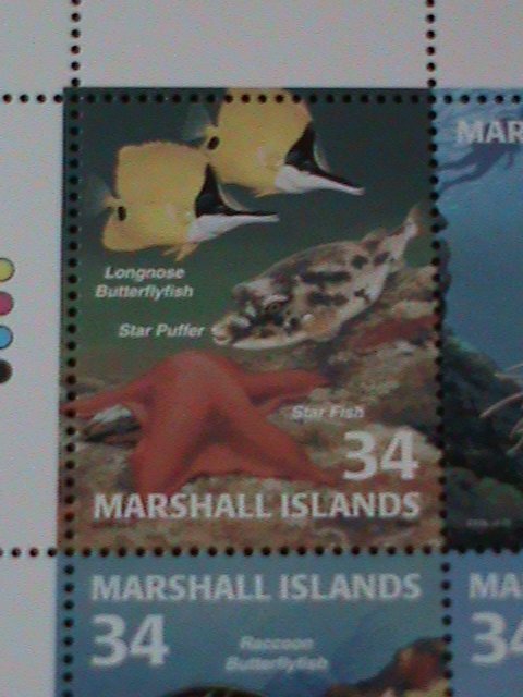 MARSHALL ISLANDS-2001-SC#782- MARINE LIFE-MNH SHEET-VF WE SHIP TO WORLDWIDE.