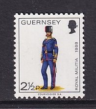 Guernsey   #99   MNH  1974  Miltia   2 1/2p