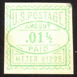 1900's, US 1 12c, Postage meter, Used