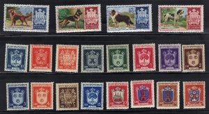 SAN MARINO 1950's COLL OF 38 MINT Sc 375-84 C57G-I, C51I-K C82-7 242-255 MINT H.