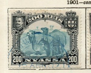 Nyassa 1901 Early Issue Fine Used 200r. NW-113352