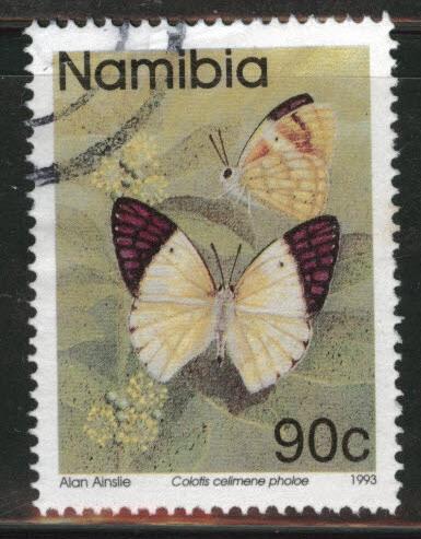 Nambia Scott 750 Used 1993-1994 Butterfly stamp