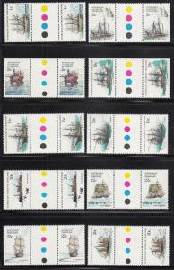 Australian Antarctic Territory 1974-81 MNH Scott #L37-#L52 Ships Set of 16 Gu...