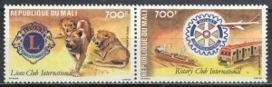 Mali Stamp C478  - Lions Club, Rotary Club