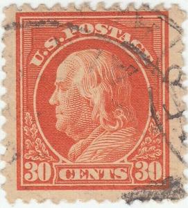 Scott# 516 - 30c Orange Red - Washington - Used