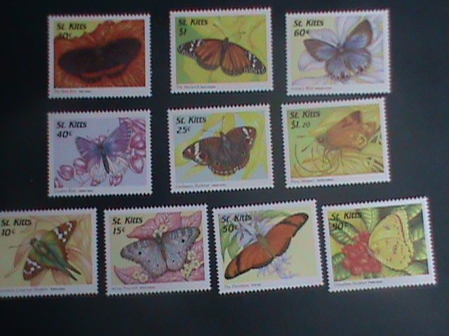 ST.KITTS-1997 SC# 439//50 -COLORFUL BEAUTIFUL LOVELY BUTTERFLY MINT SET VF