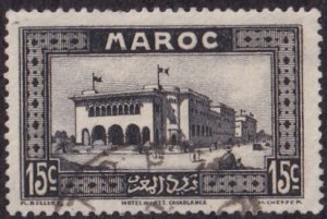 French Morocco #129 Used