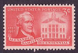 1086 Alexander Hamilton mint single