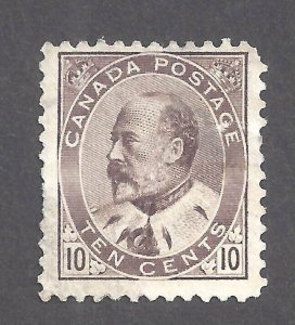 Canada # 93 FVF MINT UN 10c KEVII BS27764