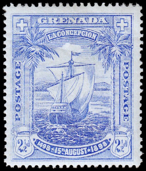 Grenada Scott 47 (1898) Mint H VF, CV $22.50 M