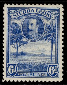 SIERRA LEONE GV SG162, 6d light blue, M MINT.