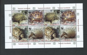 Armenia 2006 W,W,F  TURTLE sheetlet mnh  SC. 2006