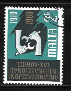 Malta 398: 2d I.L.O. Emblem, used, F-VF