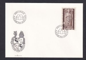 Liechtenstein   #614  FDC 1976  sarcophagus