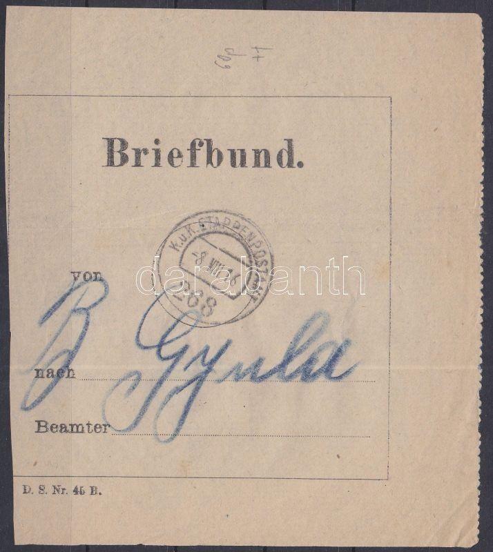 Hungary stamp Letter bag address `EP 268 `-Gyula 1916 Cover WS231101