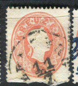 AUSTRIA; 1860-1 classic F. Joseph issue fine used Shade of 5k. value,