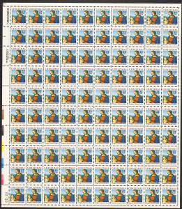 US #2244 Mint Sheet Madonna & Child christmas