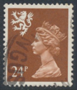 Scotland GB  Machin 24p SG S70  Used  AOP p 15 x 14  SC# SMH47  see scans 