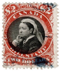 (I.B) Canada Revenue : Bill Stamp $2 (1868)