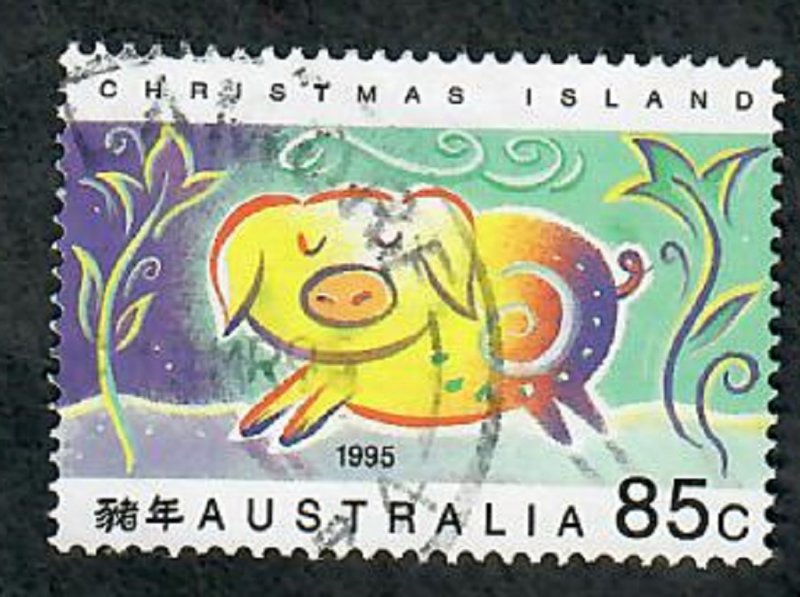Christmas Island #368 used single