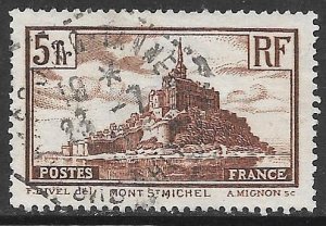 France 250: 5f Mont-Saint-Michel, used, VF