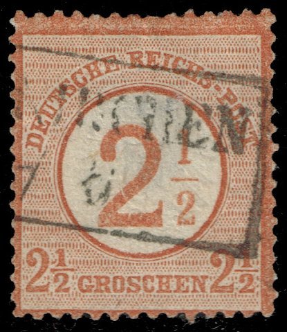 Germany #27 Imperial Eagle Surcharged; Used (1Stars)