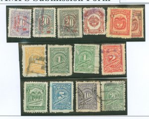 Colombia #351-353/358-366 Used Single