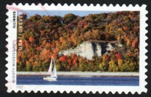New 2022 - (58c) - Mighty Mississippi: Illinois - 4 of 10 USED Single Off Paper