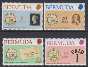 Bermuda 389-92 Rowland Hill mint