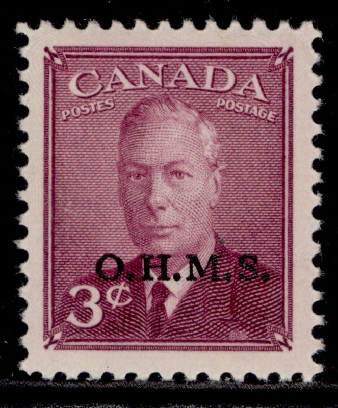 CANADA GVI SG O174, 3c purple, M MINT.