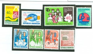 Indonesia #940-943/955-958 Mint (NH) Single (Complete Set)
