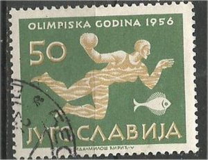 YUGOSLAVIA, 1956, used 50d, Olympic Games Scott 466