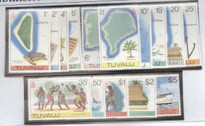 Tuvalu #23-37 Mint (NH) Single (Complete Set) (Maps)