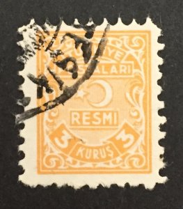 Turkey 1948 #o4, Postage Due 3k, Used.