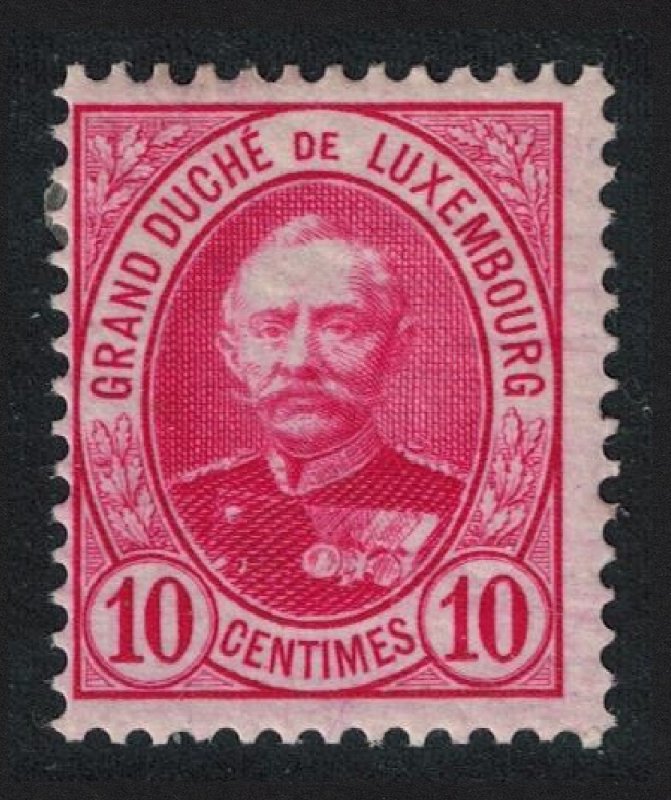 Luxembourg Grand Duke Adolf 10c perf 12½*12½ 1891 MH SG#125 MI#57B